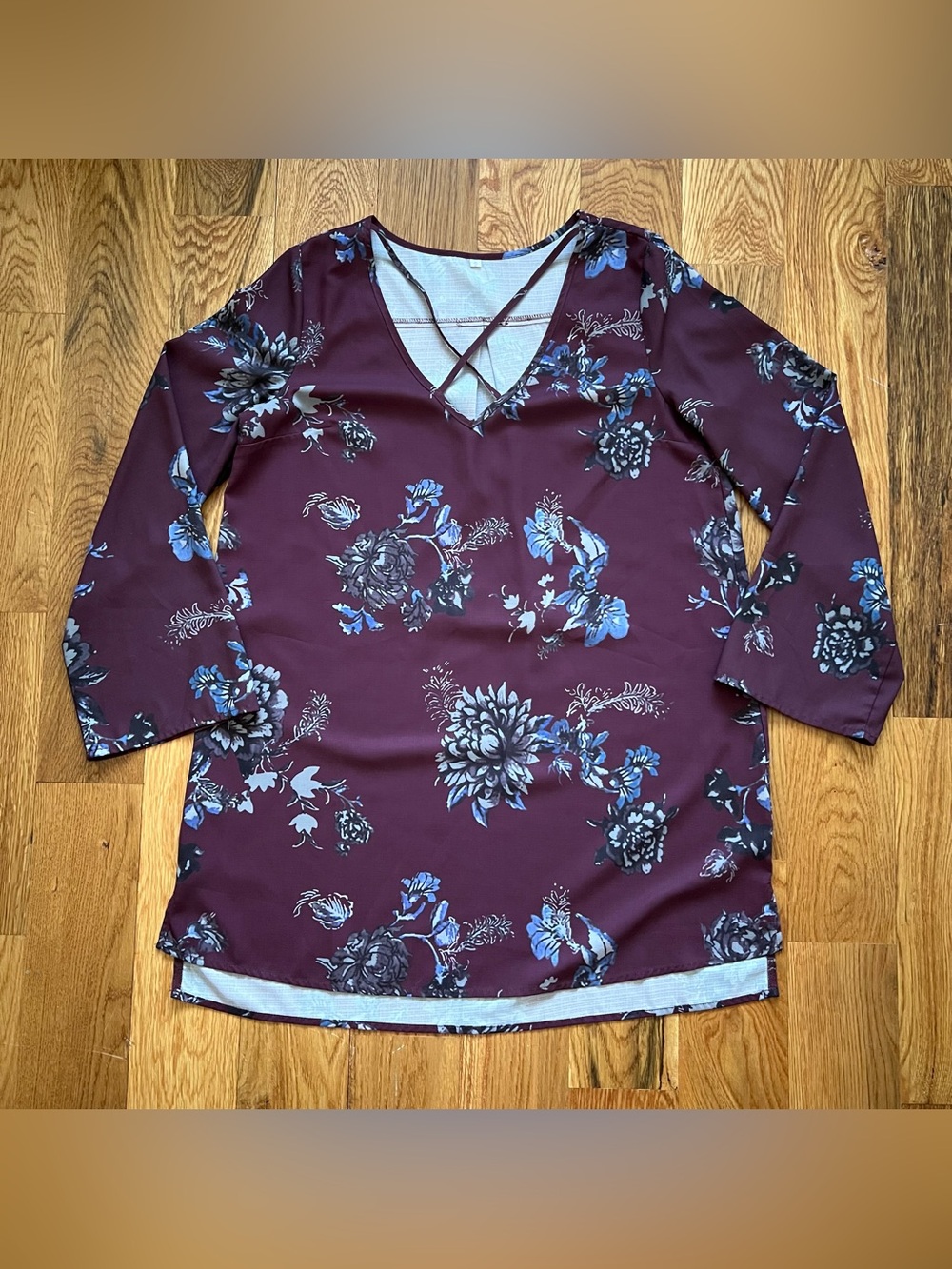 Floral long sleeve dress